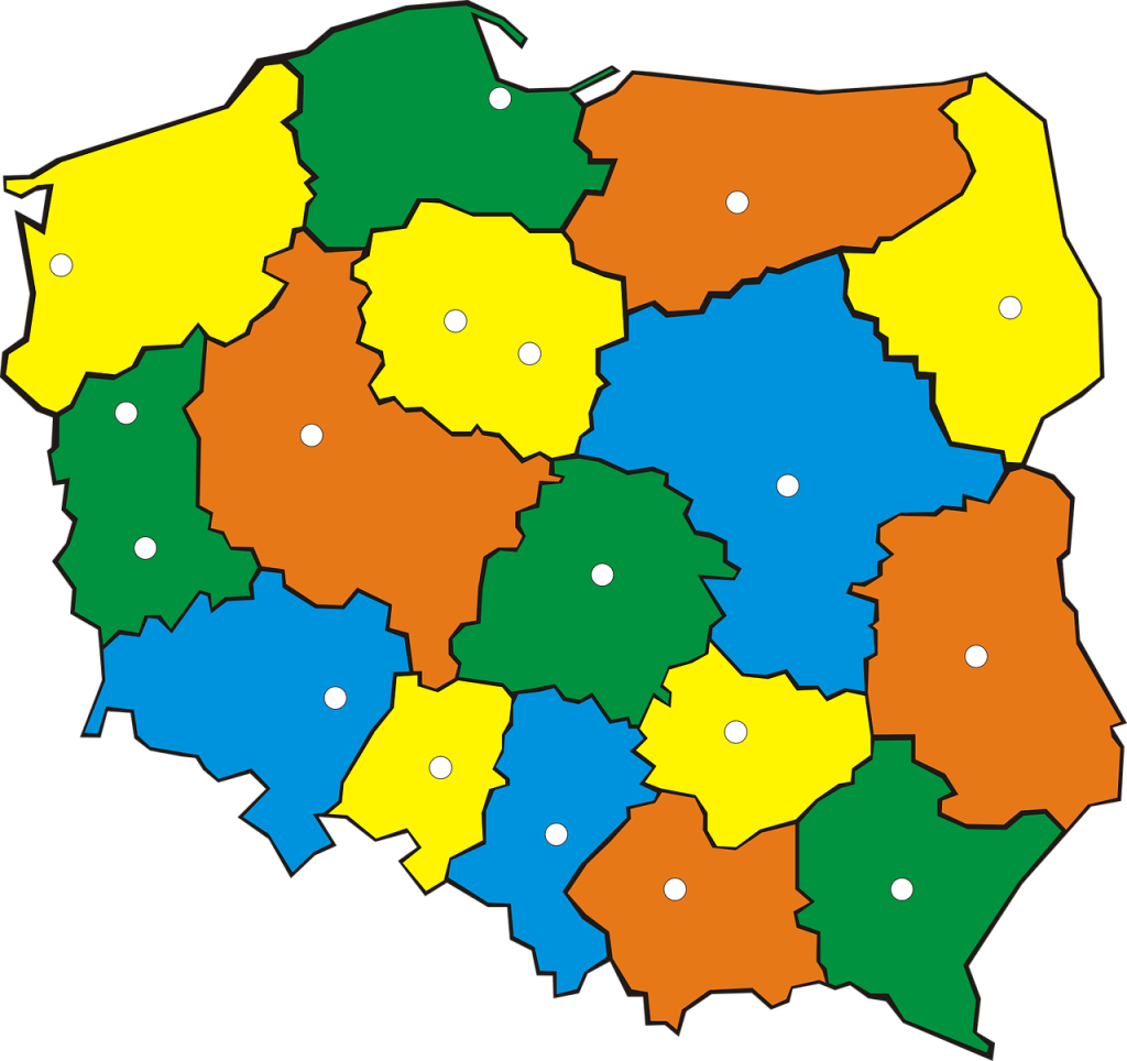 Mapa Polski